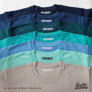 OCEAN SERIES - Plain Roundneck Tee shirts(Mint, Turquoise, Powder, Stone, Deep, Aqua, Navy, Seaweed) (1)