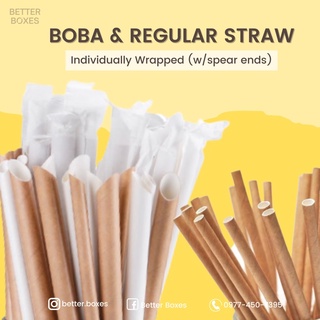 Kraft Paper Straw (Boba & Regular Straw)