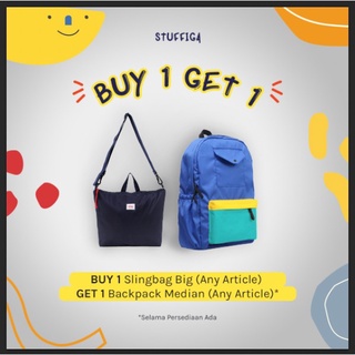 Buy 1 Get 1 | Buy Big Get Median Blue Slingbag
