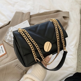 Autumn New Bags2021New Trendy Women's Student Shoulder Messenger Bag Fashion Chain Small Square Bag