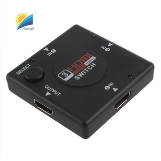 4k HD TV BoxSmart box✇Hw{COD} HDMI 3 Input 1 Output Switch Hub Switcher Splitter Box Port for HDTV