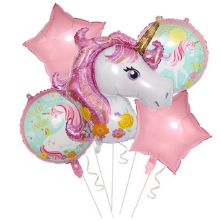 Unicorn Party Supplies Happy Birthday Letter Ballloons Set Party Decorations Balloons (3)