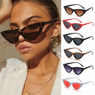 Sexy Retro Cat Eye Sunglasses Women Small Triangle Vintage Ladies Sunglasses Red Female Trending