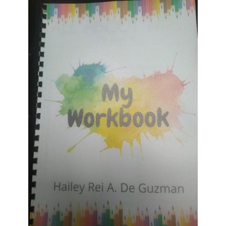 (FREE personalized pencil)Personalized Workbook / Worksheets for Preschoolers / Kinder / Kids