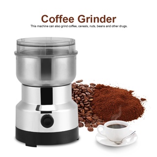 Kitchen Appliances❈❍WJF Electric Coffee Bean Grinder Blenders For Home Kitchen Office Stainless Stee