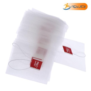 [Bestdeal] 50pcs Empty Tea Filter Bags String Seal Infuser Bag for Loose Tea 5.8x7cm