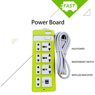 extension cord with usb port High-power multi-switch USB power strip socket Cable length 1.5M
