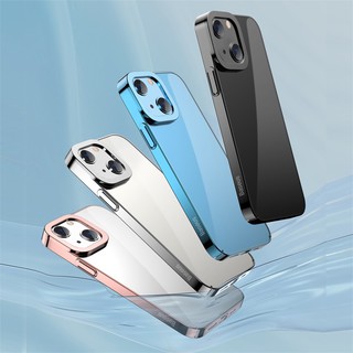 Baseus Plating Case For iPhone 13 Pro Max Clear Full Lens Protection Case Transparent Shockproof