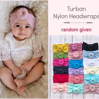 VVSC#Baby Girl Nylon Turban Headwraps BowKnot Headbands Bow Turban Headband