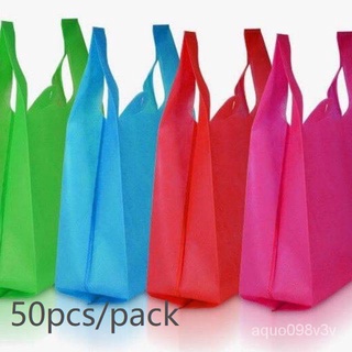 hotxHlriayc 50pcs per pack Eco bag/ Sando bag plain design