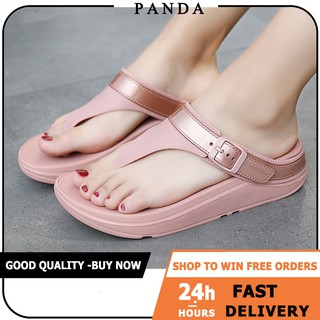 PANDA Fttilop Fashion Slipper Sandal For Women Slope Heel Wholesale Shoes