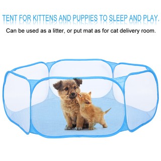 Sweetfree Pet Puppy Kitten Foldable Fence Scratch Resistant Dog Cat House Supply Delivery Room Tent