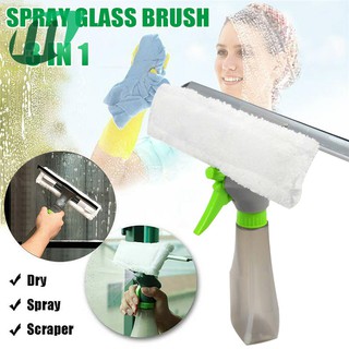 Multifunction 3 in 1 Window Spray Glass Cleaner Tool Soft Microfiber Glass Cleaning Brush Wiper (1)