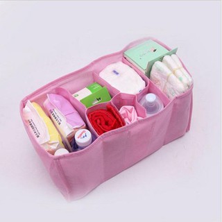 Baby Portable Diaper Nappy Water Bottle Changing Divider Storage Organizer Bag
