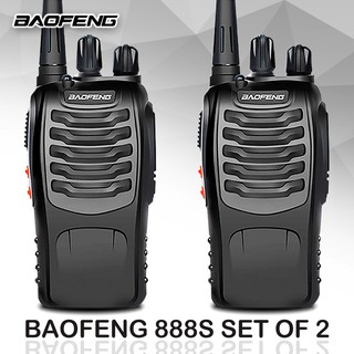 Baofeng BF 888S Interphone Walkie Talkie Two Way Radio UHF 5W 16CH Set of 2 Original