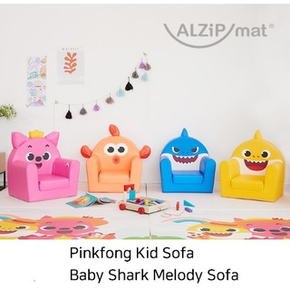 [ALZIP mat] Pinkfong Kid Sofa Baby Shark Melody Sofa Kid sofa Childrens Kids Soft Chair Toddlers Armchair Seat Bedroom