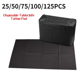 25/50/75/100/125 PCS Disposable Tattoo Tablecloth Absorbent Tattoo Cloth Towel Cleaning Pad Waterproof Medical Paper Tablecloth Pad