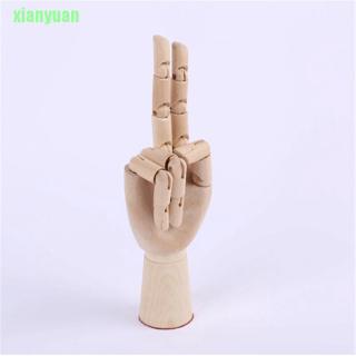 XY Wooden Hand Model Sketching Drawing Jointed Movable Fingers Mannequin