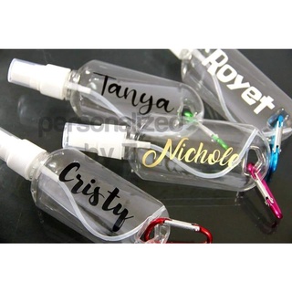 Alcohol Bottle Spray 30ml Personalized