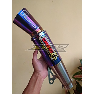 Daengsai4 Racing Exhaust Blue Tip Mio Sporty-Mio M3 i125-Nmax-Aerox-Beat Canister Only Inlet 50-51mm