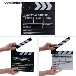 【yyyulinintellcool】 Director video acrylic clapboard dry erase tv film movie clapper board slate Hot