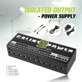 FY& Caline CP-05 10 Ports Isolated Output Power Supply for Guitar Effect Pedals