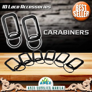 Black Carabiner with Key Ring 50pcs per pack