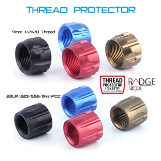 Enhanced Thread Protector with Rubber O-Ring 1/2x28 Thread 7075 Aluminium