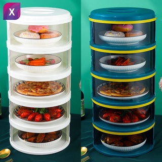 5 Layer Food keeper warmer Food storage container Transparent Stackable Insulation dish Food cover