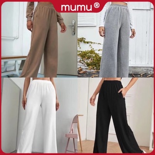 Mumu #LAUREEN Wide Leg Jogger Pants with Two Side Pocket for Women
