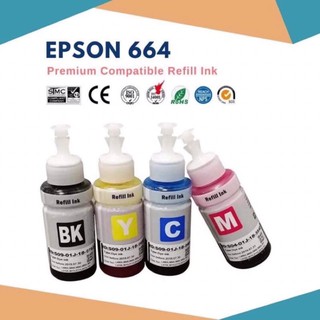 70ml T664 premium dye ink compatible for epson L110 L120 L360 L220 L200 L series refill ink