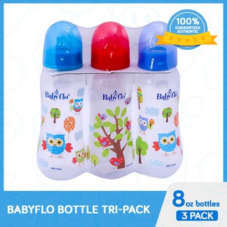 Babyflo Bottle Tri-Pack 8oz
