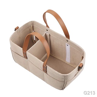 ↂDiaper Caddy Organizer - Baby Shower Portable Nursery Bin Car Storage Basket for Toys LI