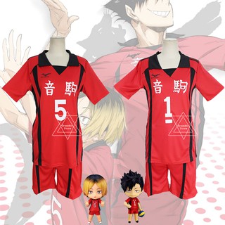 Ready Stock Anime 1 Set Haikyuu!! Kozume Kenma Kuroo Tetsurou Yaku Morisuke Cosplay Volleyball Jerseys Tops Sport Clothing