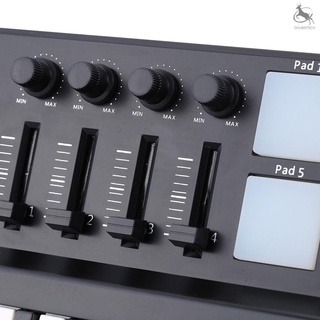 ❀▦Worlde Panda mini Portable 25-Key USB Keyboard and Drum Pad MIDI Controller