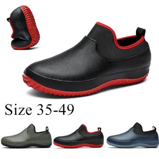Men & Women Chef Shoes Kitchen EVA Non Slip Rain boots Safety shoes Oil & Water Proof for Cook Comfortable Work shoes Multifunctional shoes Outdoor low-top water shoes