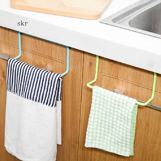 SKR✫Over Door Tea Towel Rack Bar Hanging Holder Rail Organizer Bathroom Kitchen Hanger