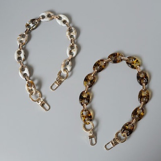 ⅜⋛Bag chain portable decorative chain metal detachable Joker acrylic resin chain retro shoulder stra