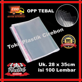 Opp Plastic Thick Uk 28x35cm Contents 100 Sheets / Thick OPP Plastic Glue / Thick OPP Seal Plastic