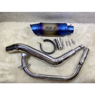 Sc Project with elbow for Suzuki Gixxer 150 | 155 Fi / CARB