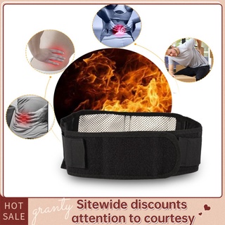 【Ready】New Tourmaline Self-Heating Magnetic Therapy Black Waist Protection Belt Lumbar Support