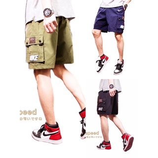 2021 fashion trendy cargo pants casual shorts pocket for men's wear (1)