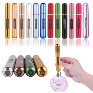 LT8ml Portable Refillable Mini Perfume Spray Bottle Aluminum Spray Atomizer for Travel Perfume Bottle Empty Cosmetic Container