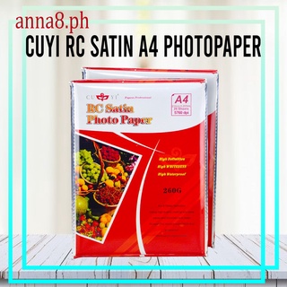 A4 Size CUYI Resin Coated "RC" Satin Photo Paper / Inkjet Photo Paper (20sheets / pack)