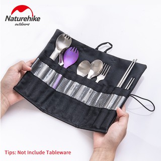 Naturehike Outdoor Tableware Storage For Chopsticks Pipe Fork Spoon Bag Cutlery Storage Bag Camping Picnic Tableware Bag