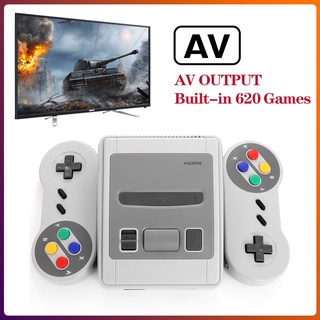 Portable TV Video Game Console 8Bit System 620 AV Output Games Built-in Dual