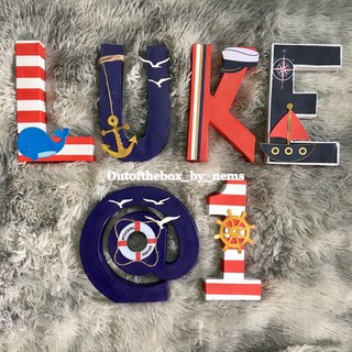 ⛴Nautical Letter Standee⚓️(per letter⚠️)