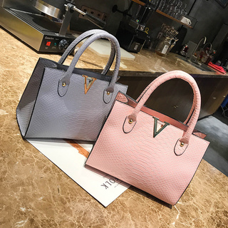New Women Shoulder Bag Korean Fashion PU Crocodile Pattern Hand Bag Messenger Bag