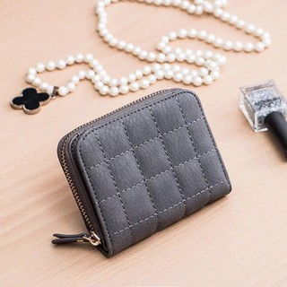 Jack COD Korean New Style Short Faux Leather Checkered Wallet (1)