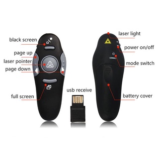 QUU 2.4G RF Pointer Pen USB Wireless Power Point Presenter Laser Pen Remote Control (7)